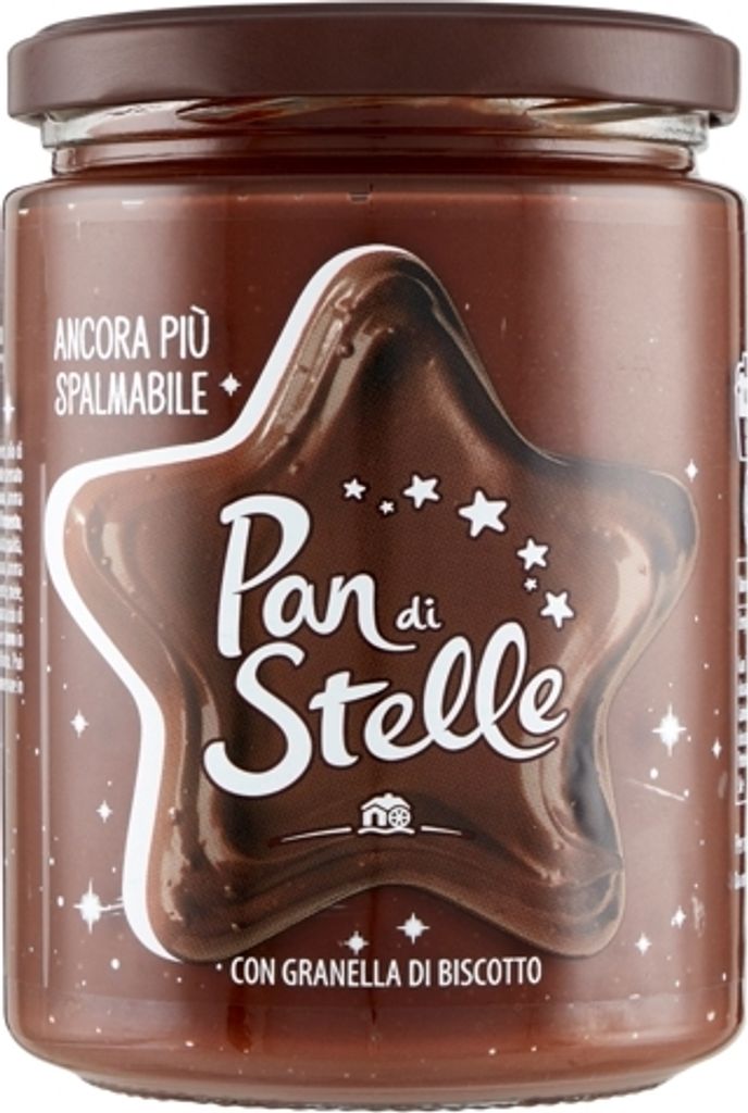 Nusscreme mit Keksen 580g - Pan di Stelle Produktbild 