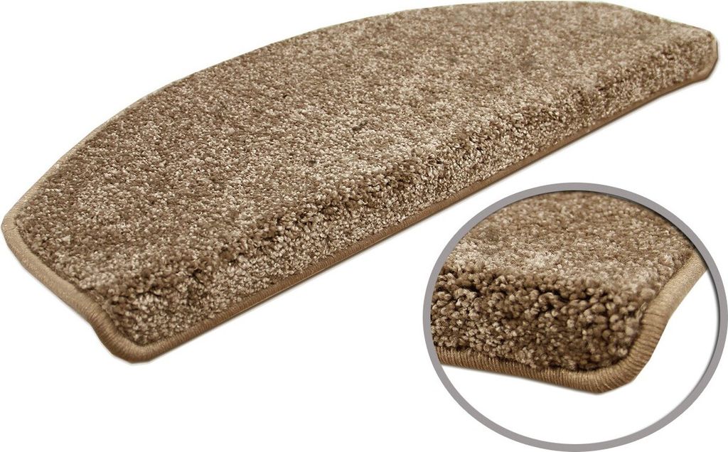 Velours-Stufenmatte Triumph Taupe (halbrund) in 2 Größen, Produktbild 