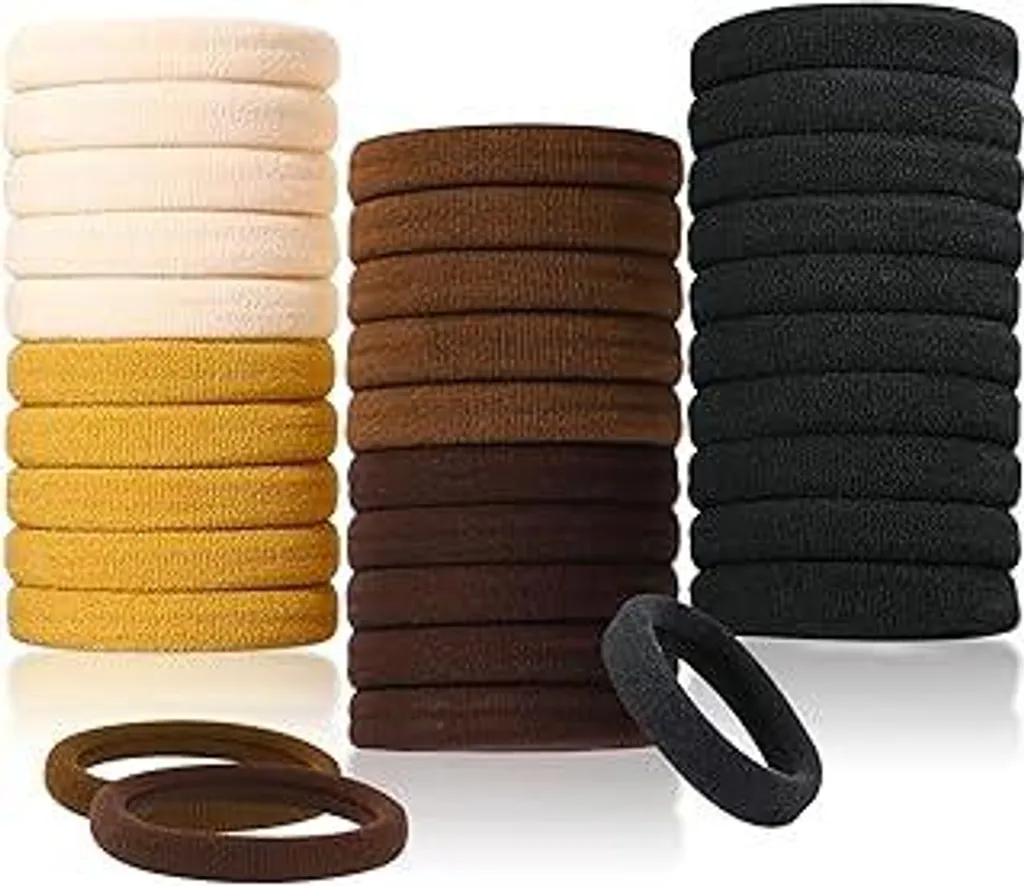 30 Pezzi Elastici Capelli Spessi: Massima Tenuta per Sport e Fitness