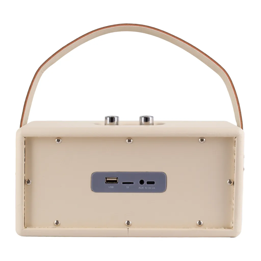 Radio Bluetooth Vintage de Cuisine Crème - Idéal pour Déco Rétro Chic