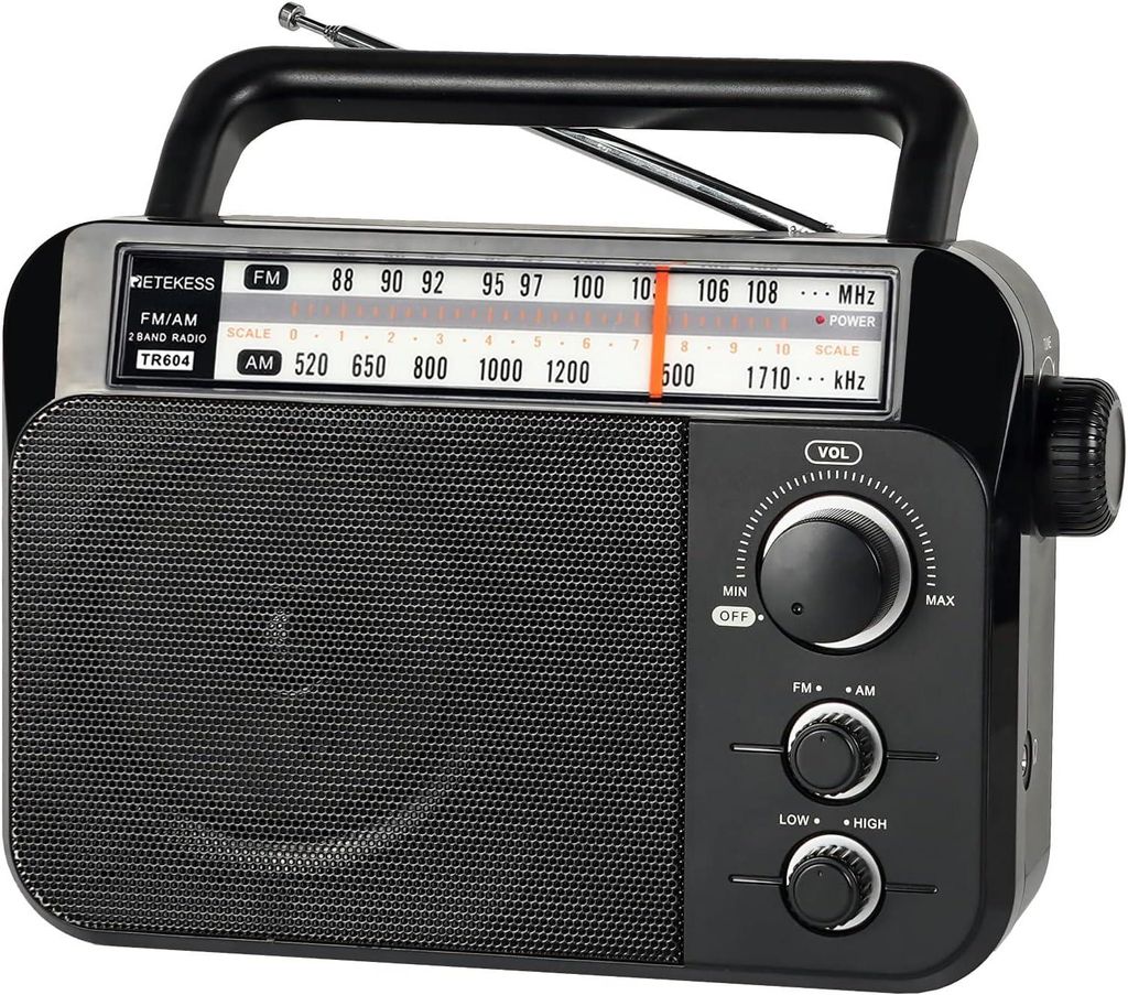 Retekess TR604 Prenosné rádio, FM rádio s batériovou Obrázok produktu 