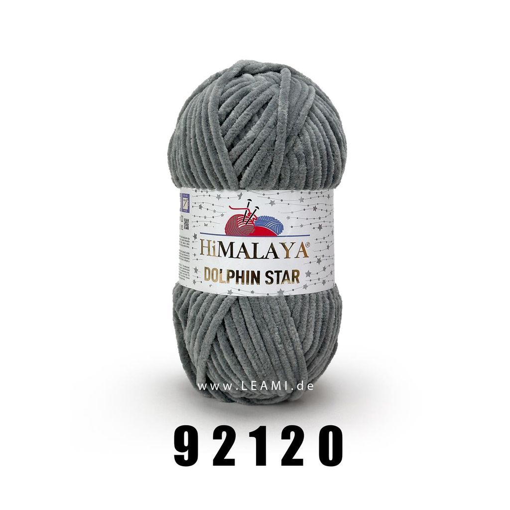 Himalaya Dolphin Star 100g/120m (Glitzer) 92120 dunkelgrau