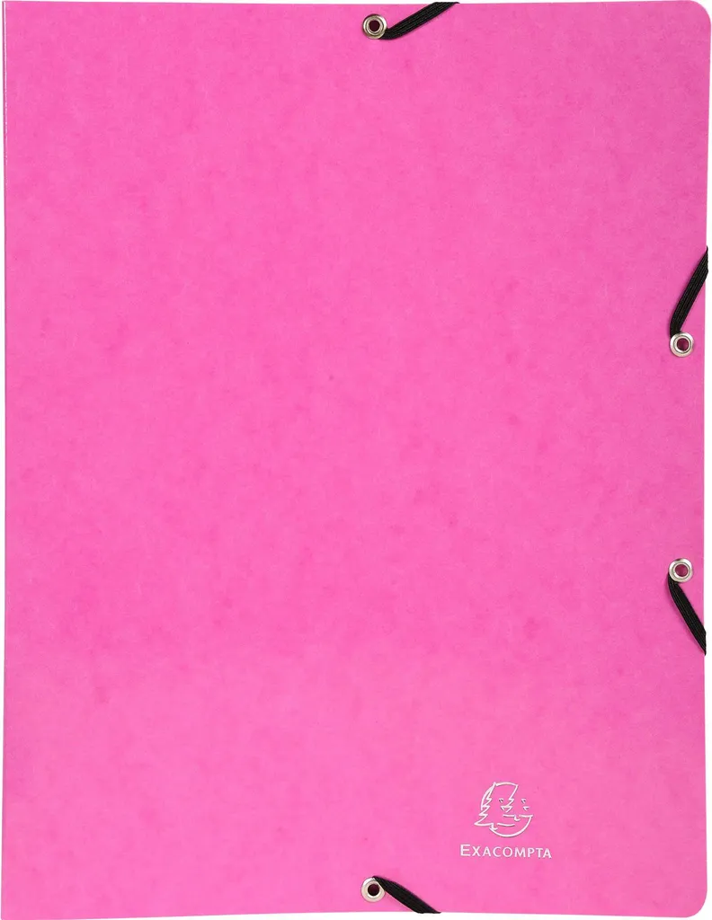 Classeur 2 anneaux 15mm Iderama Rose en carte lustrée - Pack de 20