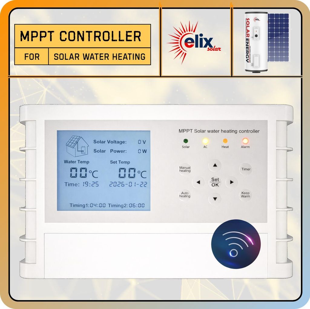 Regolatore MPPT Elix PV per Scaldaacqua Solare WiFi (+30% Immagine del prodotto 