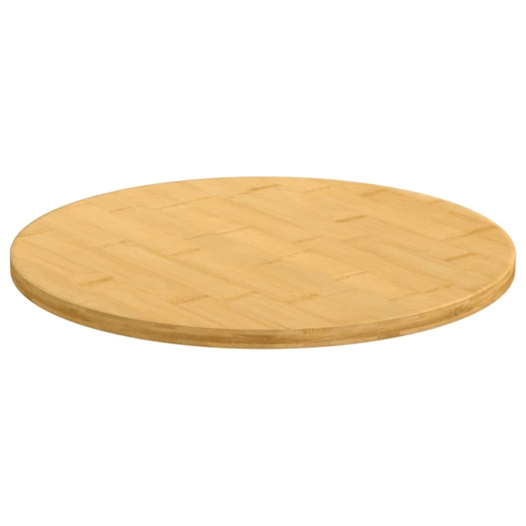 vidaXL Blat Ø50x1,5 cm bambusowy Zdjęcie produktu 