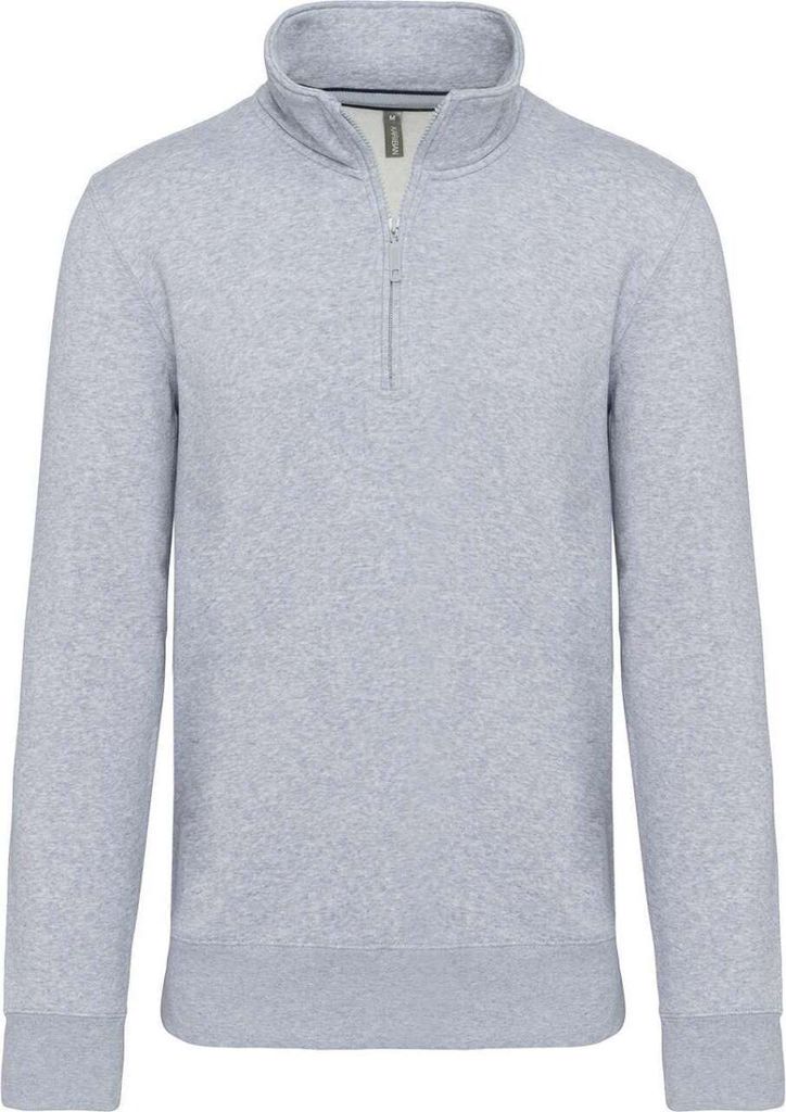 Kariban Herren Sweatshirt Pullover Sweat Pulli Langarmshirt Hoodie, Größe:S, Farbe:Oxford Grey