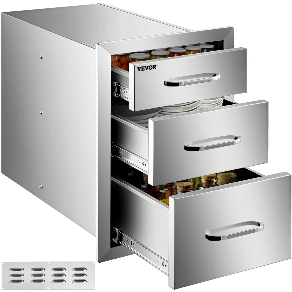 Tiroir de Barbecue Étanche en Inox pour Protéger vos Ustensiles de la Pluie