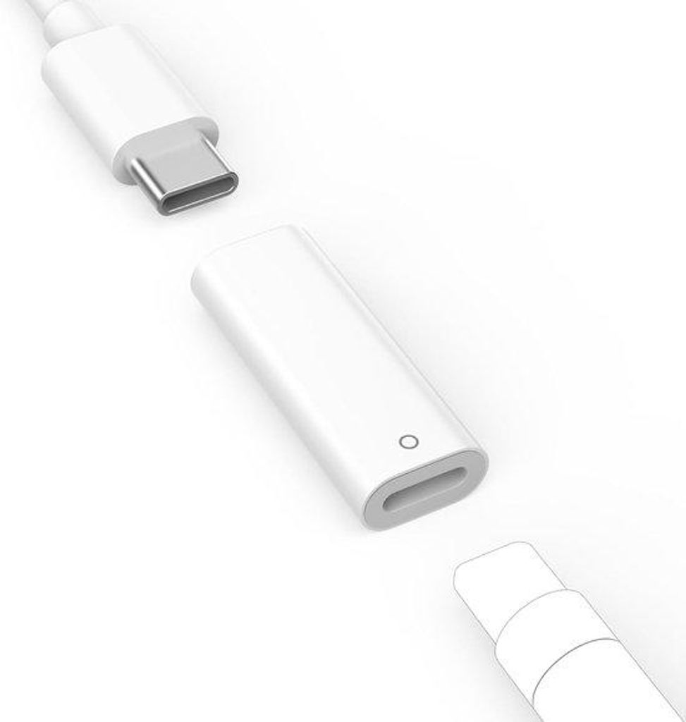 USB-C Adapter für Apple Pencil - Kompatibel mit iPad 10/11 Generation - Female USB-C Connector für iPencil Ladung - Bluetooth Verbindung