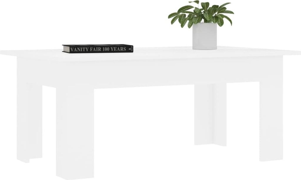 Stabli Couchtisch Weiß 100x60x42cm Holzwerkstoff - DE854053 - Couchtische