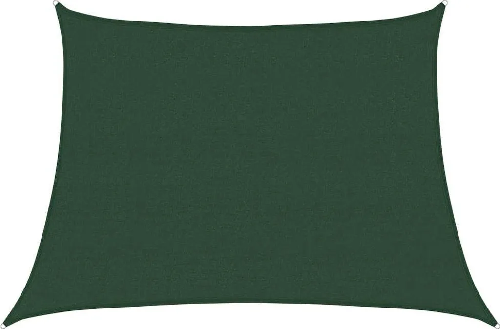 Tenda da Sole Trapezoidale Verde Scuro 4/5x3m HDPE 160g/m² | Vela Esterni
