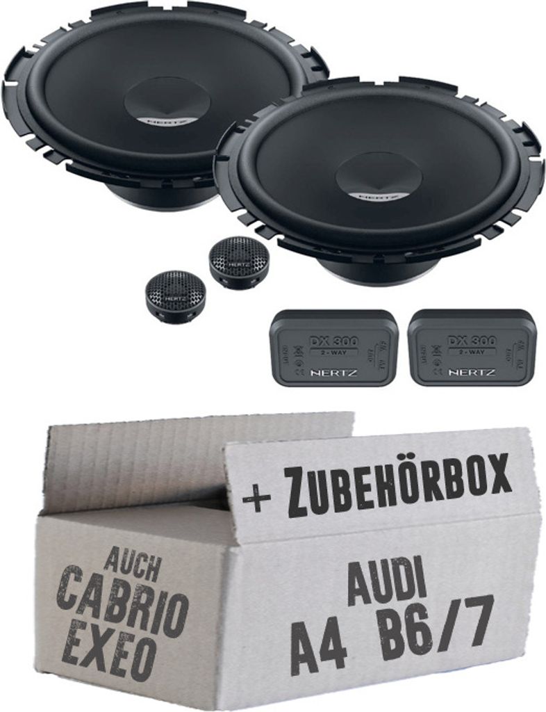 Hertz Dieci DSK 170.3 - 16,5cm 2-Wege System - Einbauset passend für Audi A4 B6/7 Seat Exeo - justSOUND