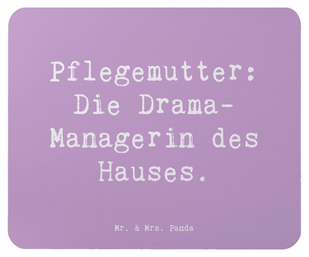 Mr. & Mrs. Panda Mousepad Spruch Pflegemutter Managerin - Produktbild 