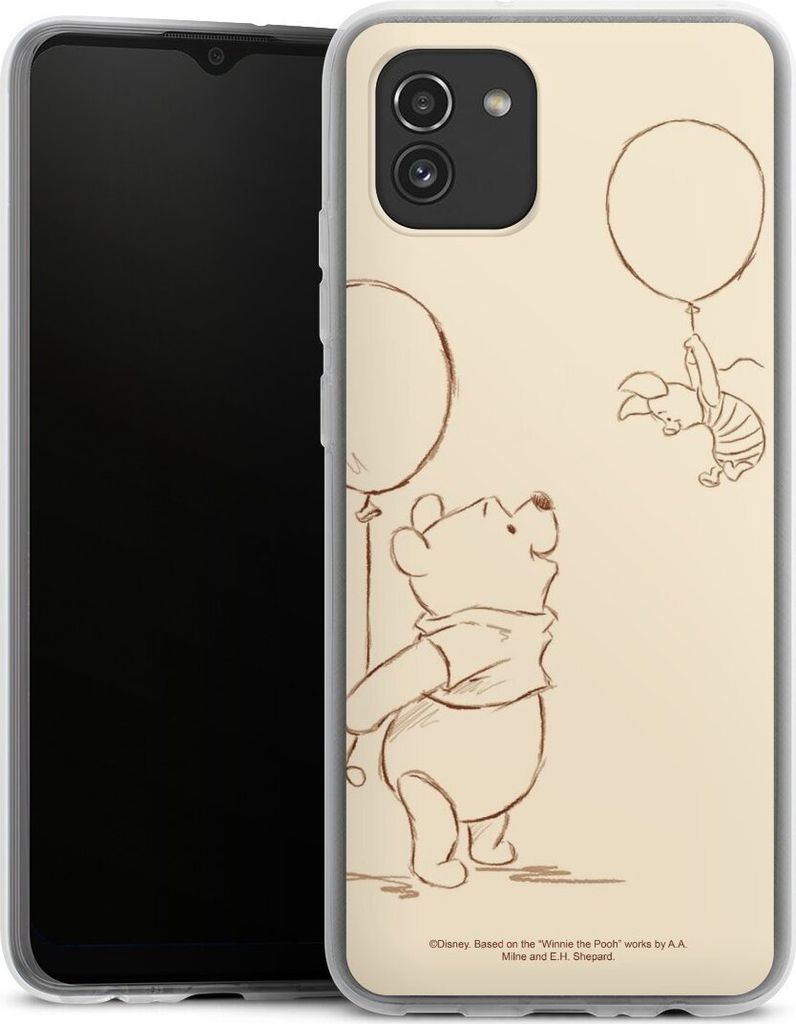 DeinDesign Handyhülle für Samsung Galaxy A03 Silikon Hülle Case Smartphone Schutzhülle Disney Offizielles Lizenzprodukt Winnie Puuh