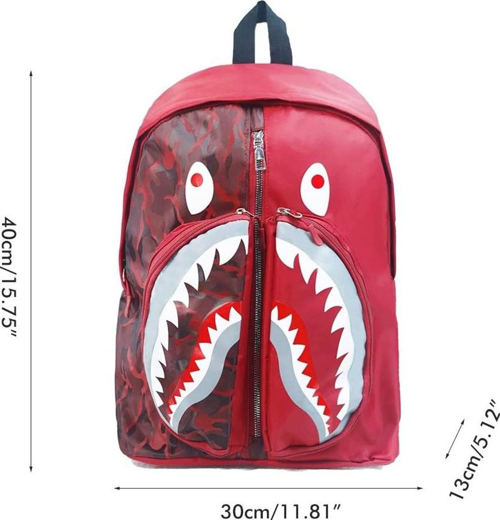 Graffiti Shark batoh personalizované školské tašky Bookbag Obrázok produktu 