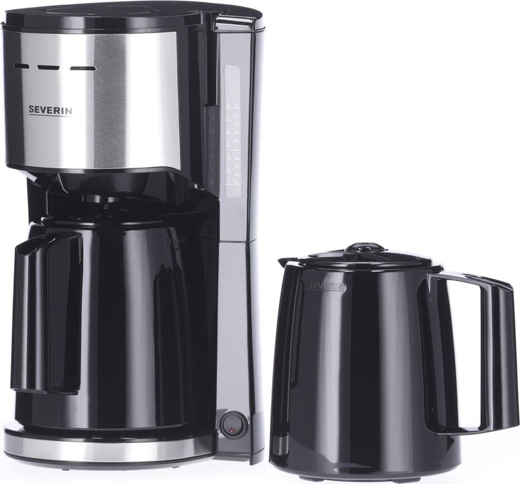Severin KA 9308, Kávovar, 1 L, Mletá káva, 1000 W, Čierna, Obrázok produktu 