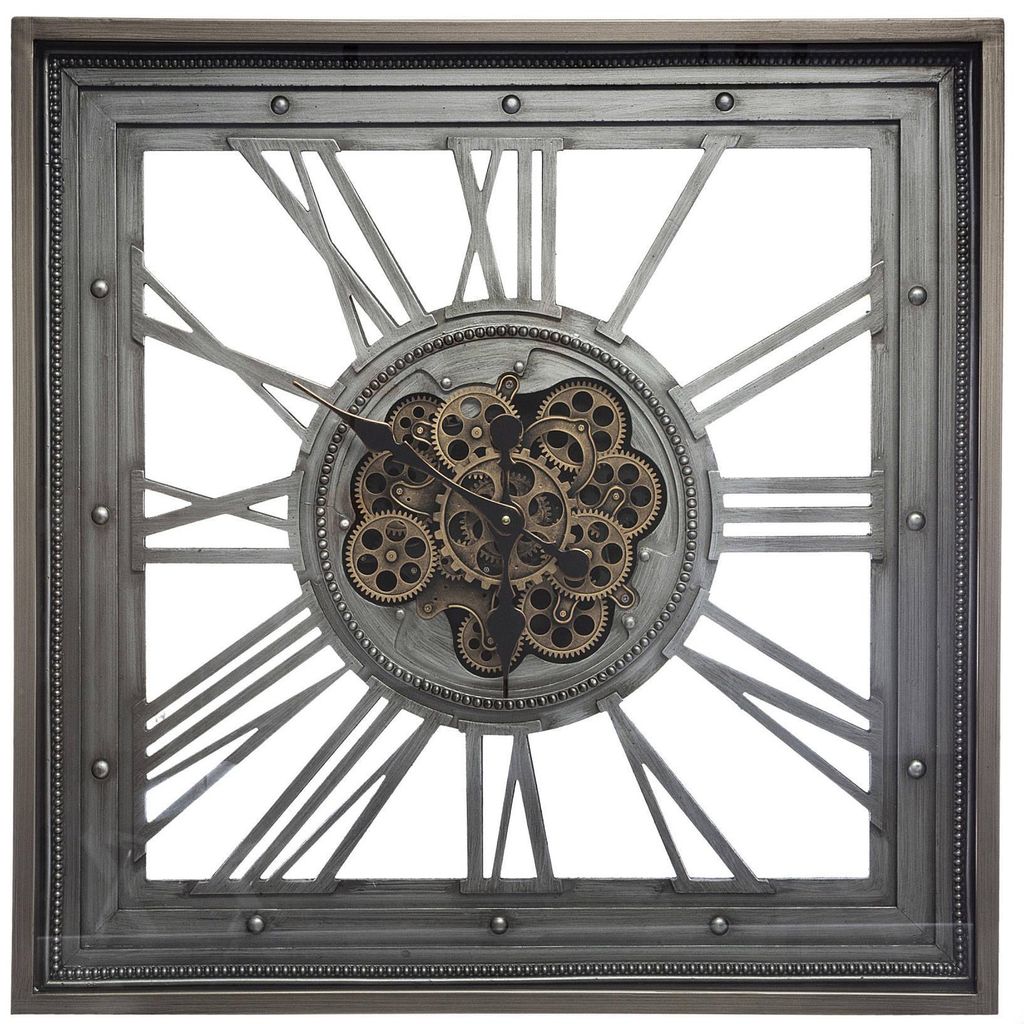 Wanduhr MECA, Metall, 80 x 80 cm Produktbild 