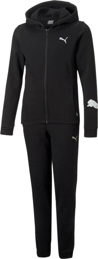 Puma dwuczęściowy dres dziecięcy sportowy czarny 670211 01 Zdjęcie produktu 