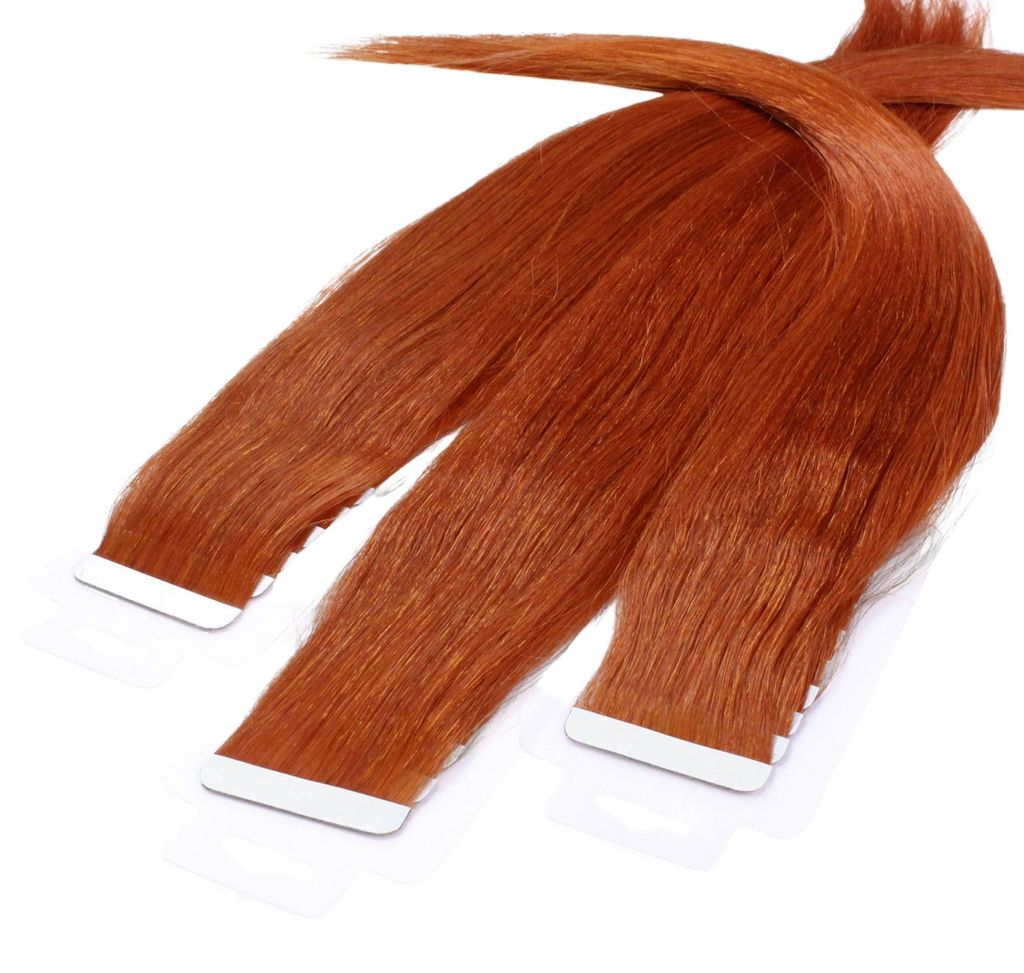hair2heart Tape Extensions Echthaar Glatt - 10 Tapes 2.5g Produktbild 