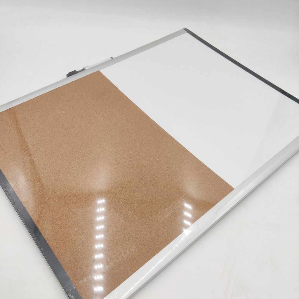 AmazonBasics Whiteboard Doppelpinnwand Kunststoff Präsentation Magnetisch.