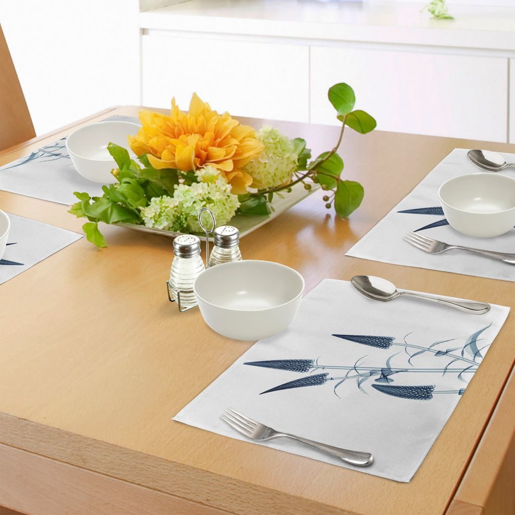 ABAKUHAUS Blume Platzmatten, Röntgenstrahl-Bild eines Blumen-Blumenmuster-zeitgenössischen modernen Entwurfs-Grafik-Bildes, Tiscjdeco aus Farbfes...