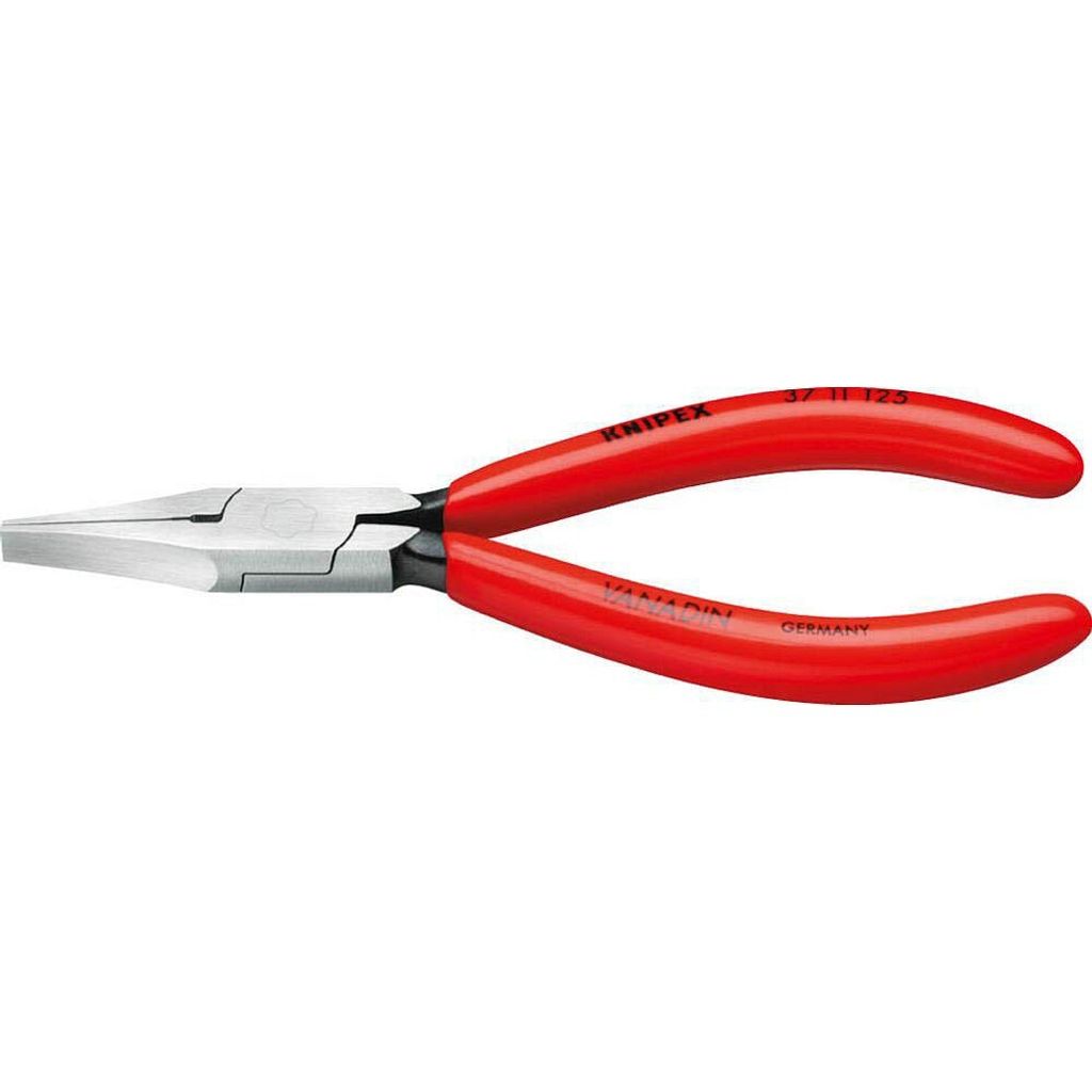Elektronikgreifzange DIN ISO9655 L125mm flach-breit pol. kunststoffüberz. Knipex
