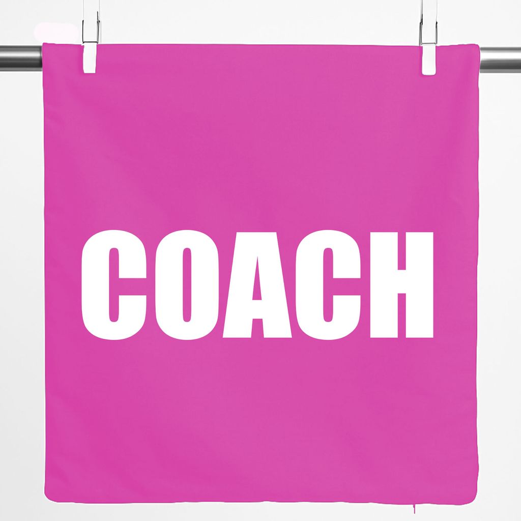 Huuraa Kissenbezug Coach Training 40x40cm Fuchsia Baumwolle Dekokissenbezug Geschenkidee