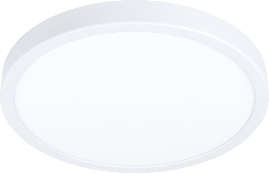 EGLO LED Deckenleuchte Fueva 5, Ø 28,5 cm, Aufbauleuchte aus Stahl und einer Kunststoff Leuchtfläche, Deckenlampe in Weiß, LED Aufbaulampe warmw...