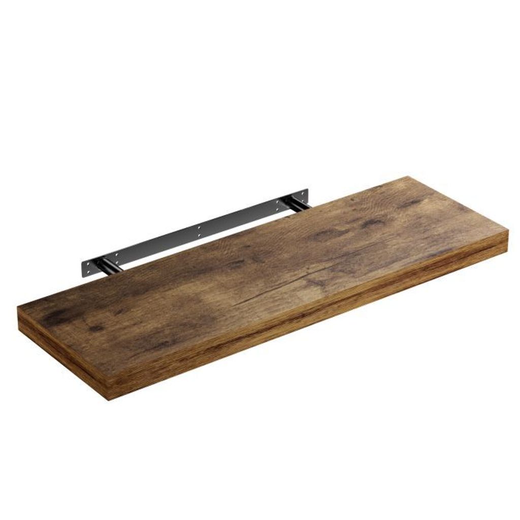 CASARIA® Étagère murale flottante chêne foncé 70 cm MDF Image du produit 