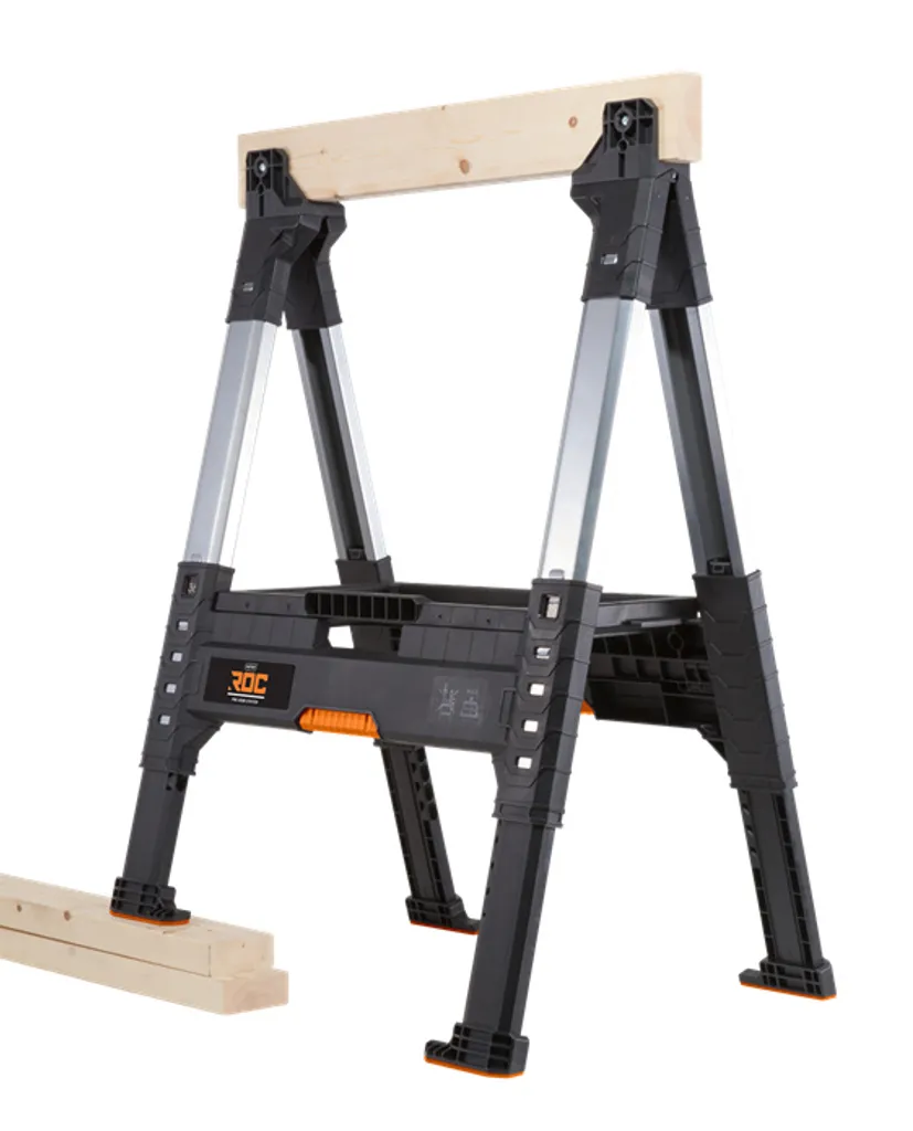 Tréteau établi pour menuiserie Keter ROC Pro Gear - Support de sciage