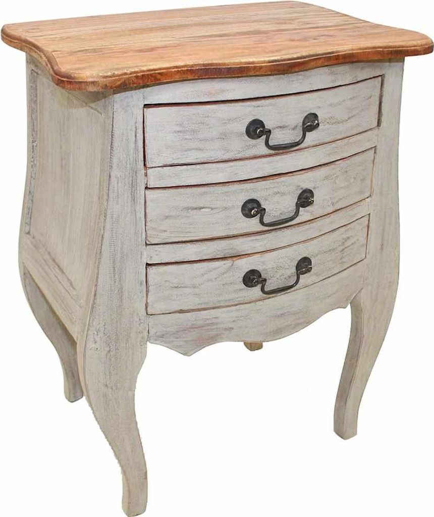 vidaXL Nachttisch Massives Mahagoniholz 48x35x64 cm