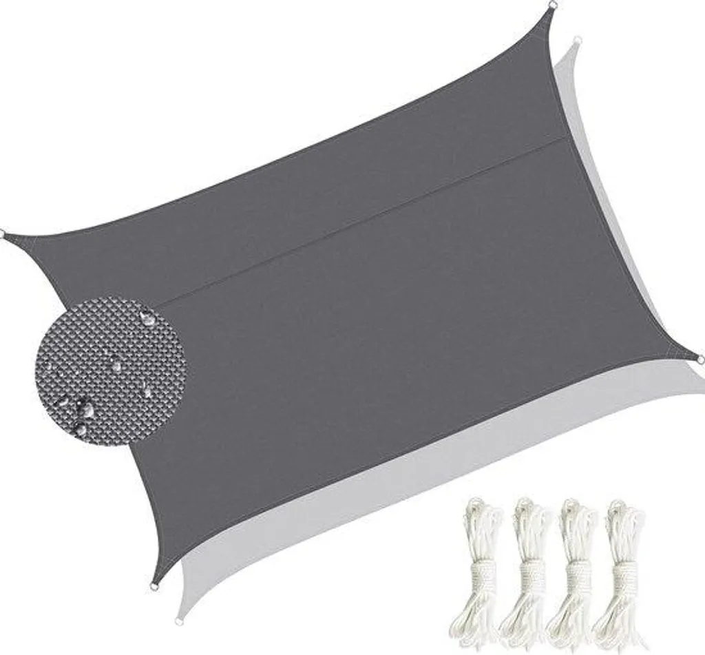 Toile d'ombrage imperméable 3x3 mètres pour jardin et tente de gazebo