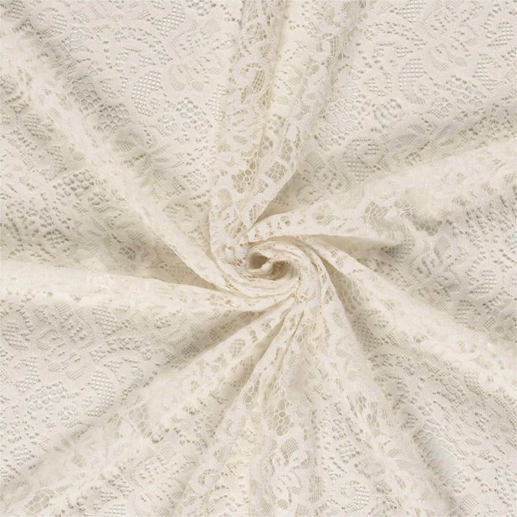 Spitze florales Motiv ab 1m x 150cm Spitzenstoff Meterware Farbwahl