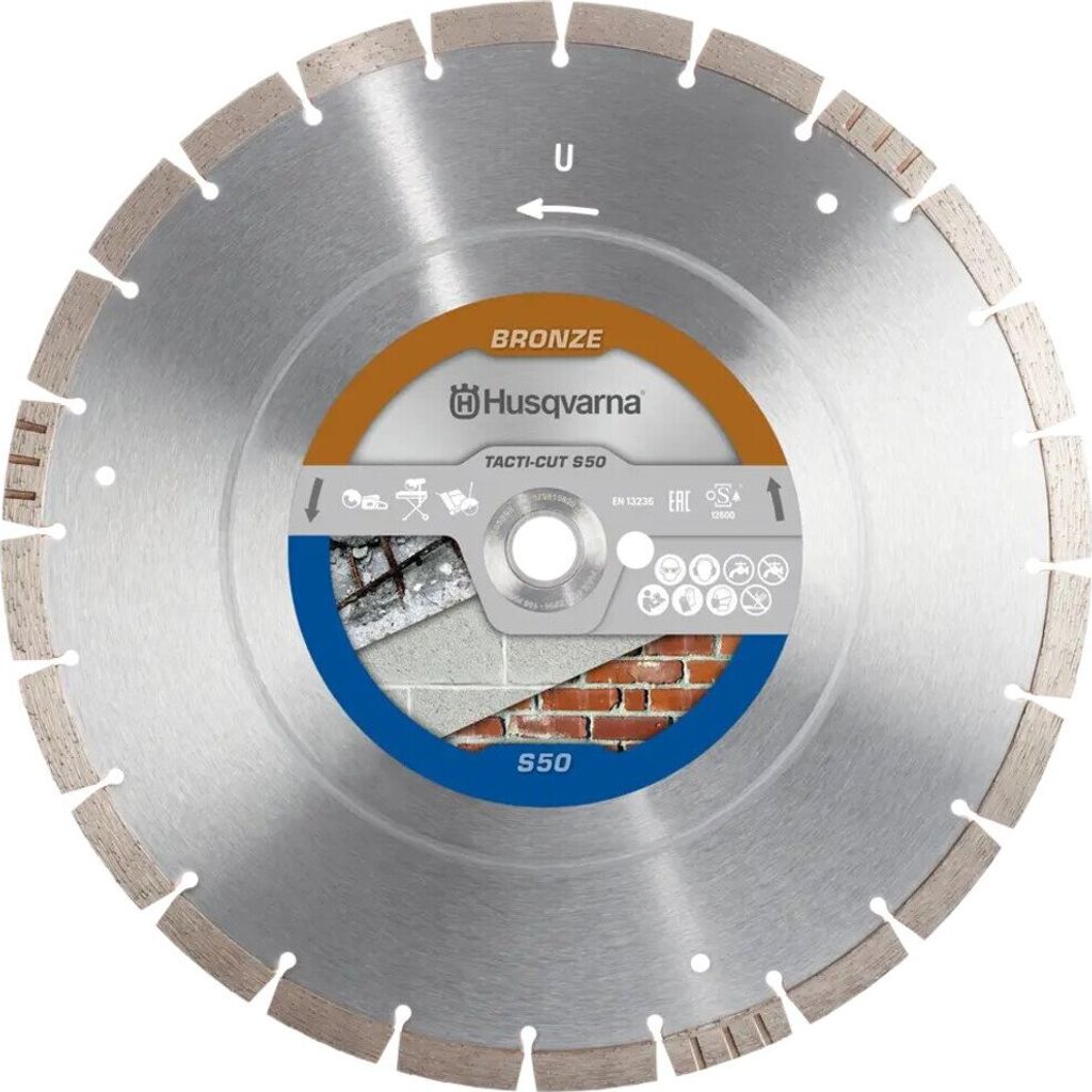 A close-up, studio shot of a diamond cutting disc.