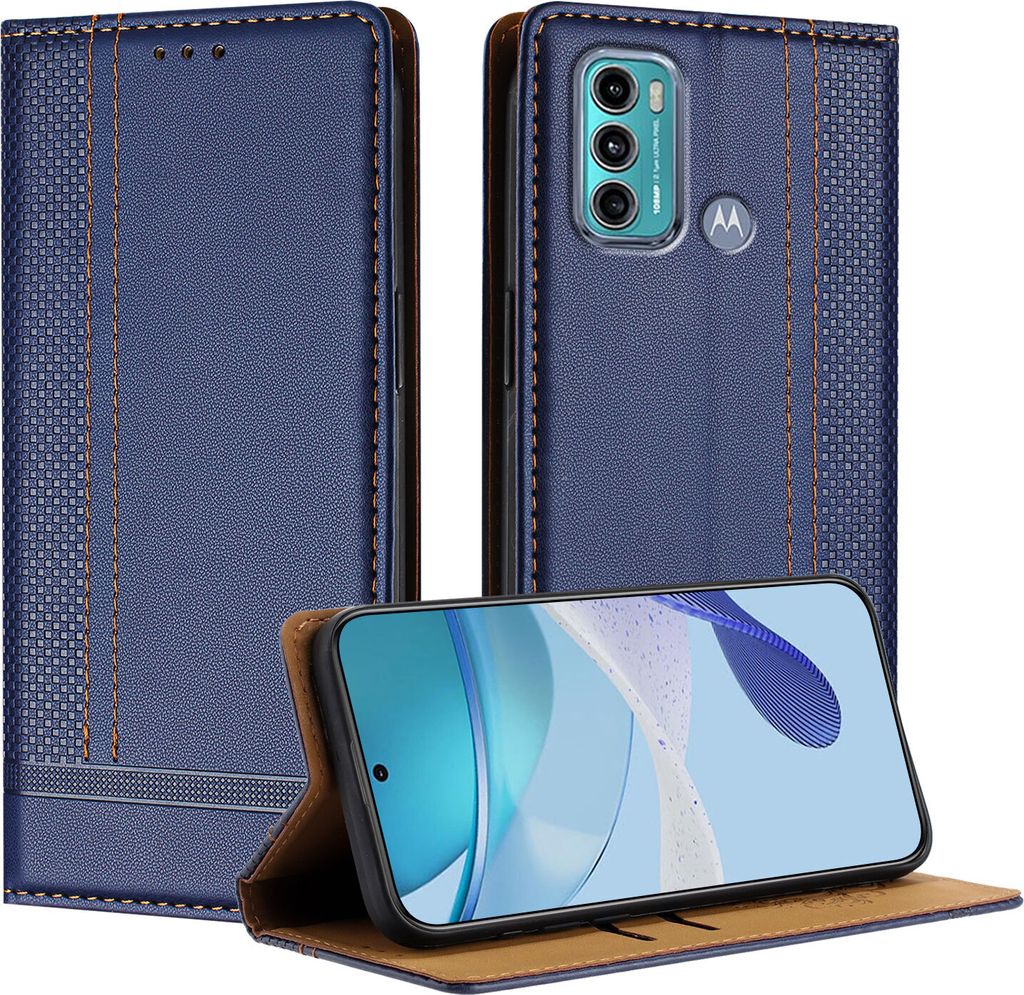 Pouzdro pro Motorola Moto G60 kožené flipové pouzdro s Obrázek produktu 