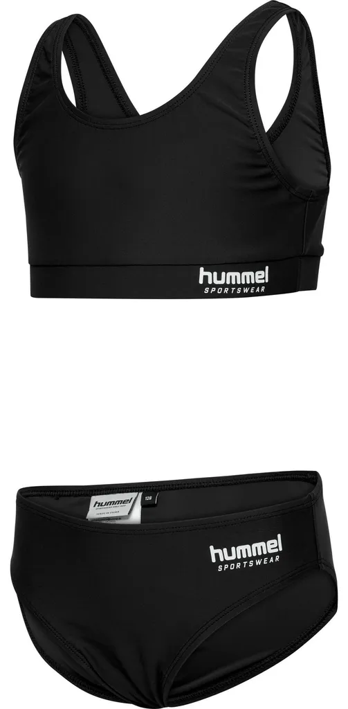 Bikini noir Hummel Hmljr Solid taille 116 en tissu stretch durable - 2