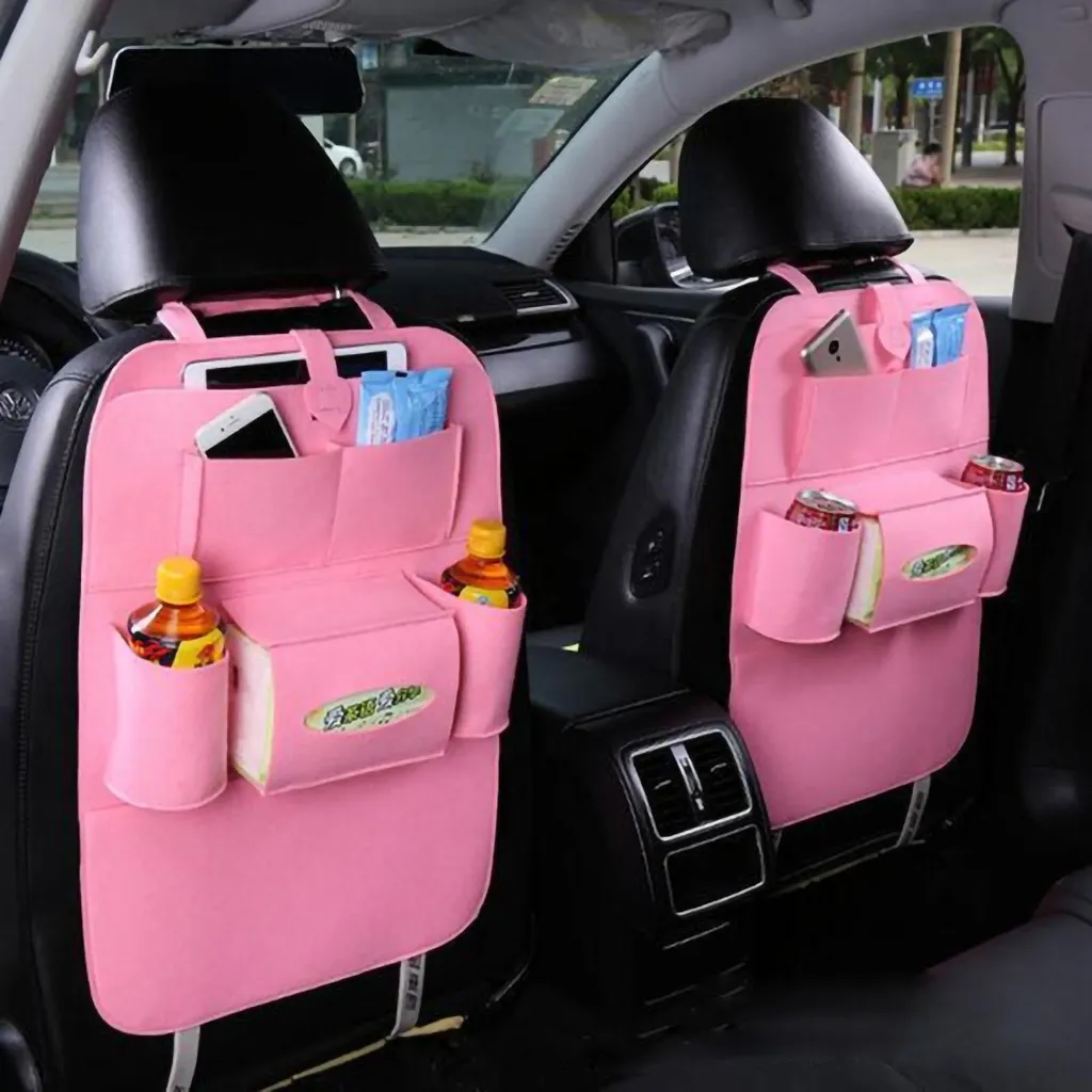 Tasca Auto Posteriore Rosa - Proteggi Sedile Antiscivolo Lavabile