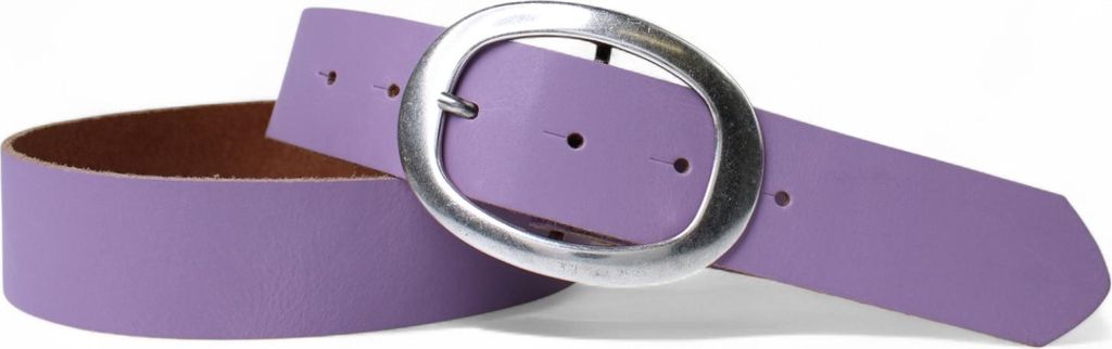 FRONHOFER vielseitiger Damen Jeansgürtel 4 cm ovale Gürtelschnalle silber