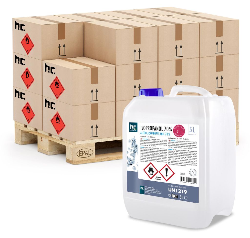 5 L Isopropanol 70% befreit Oberflächen von Produktbild 