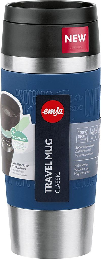 EMSA Isolierbecher Travel Mug Classic 0,36l dunkelblau