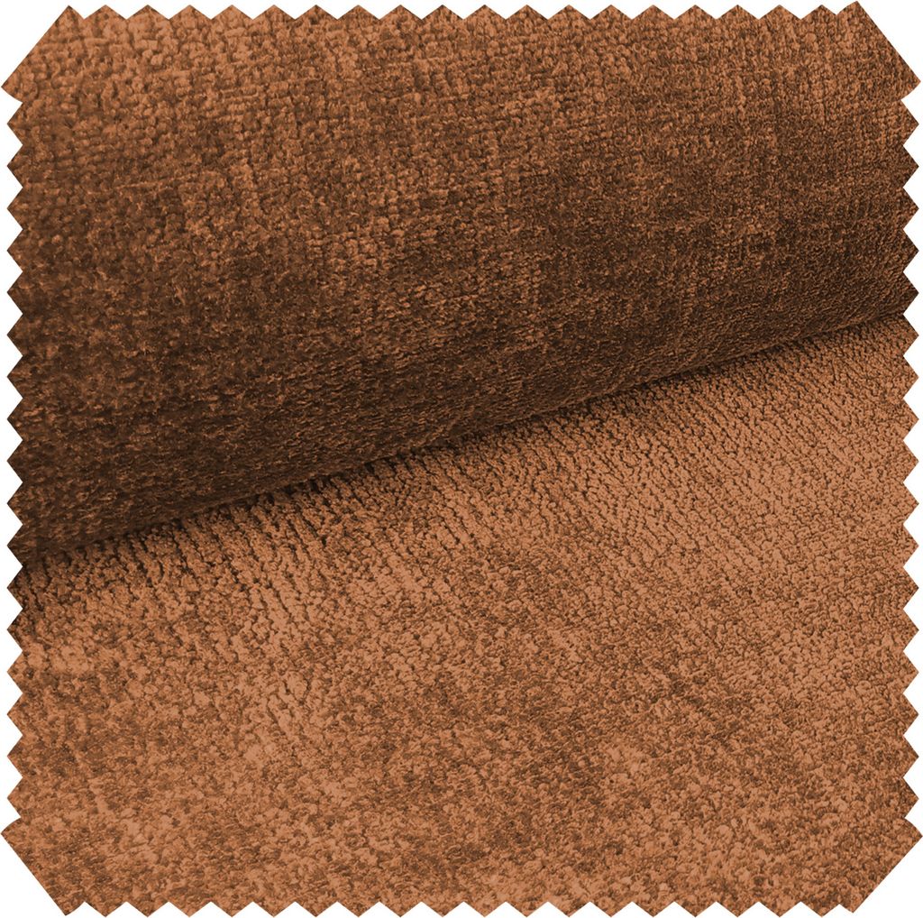 novely PERU Weicher Polsterstoff Möbelstoff Bezugsstoff Chenille-Stoff | Meterware | 1 lfm - Farbe: 56 Ocker Orange