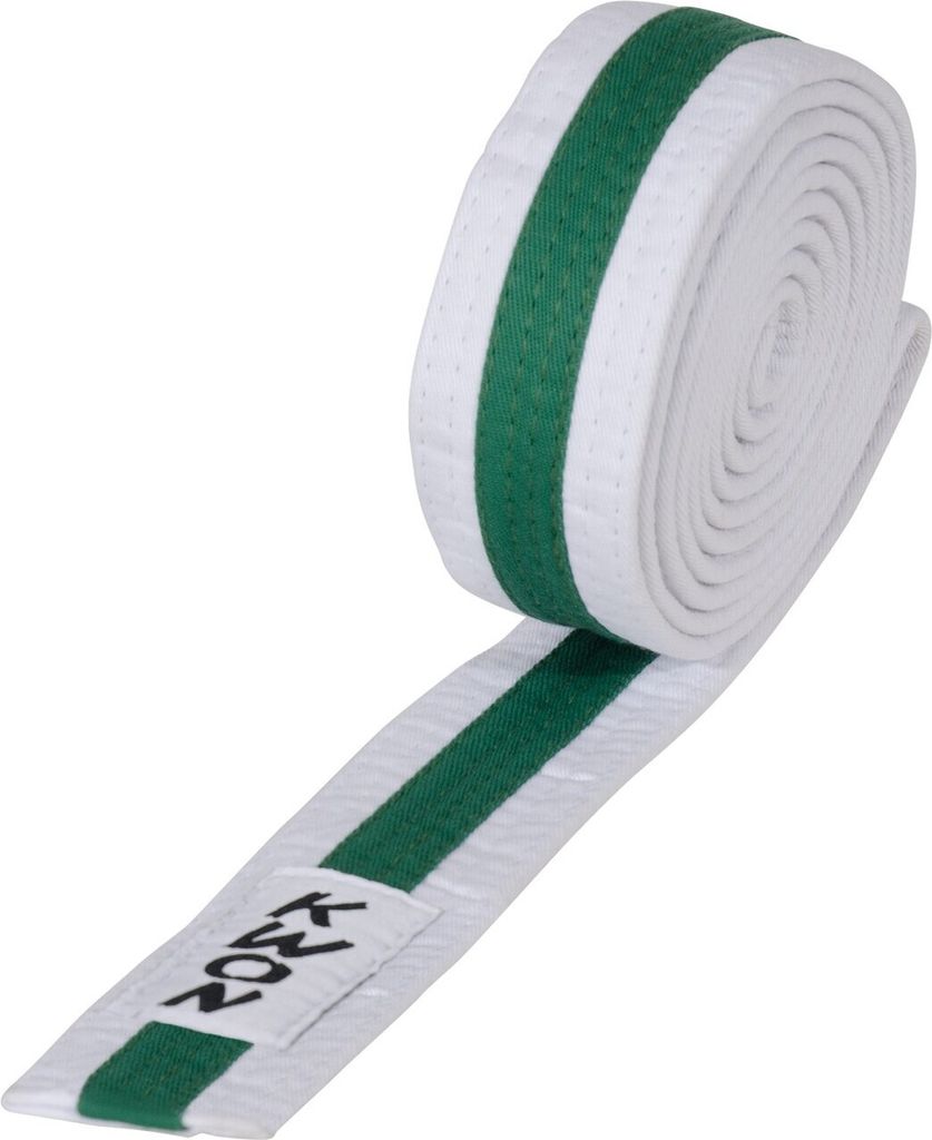 Kindergürtel mehrfarbig. versch. Längen weiß/grün/weiß 280