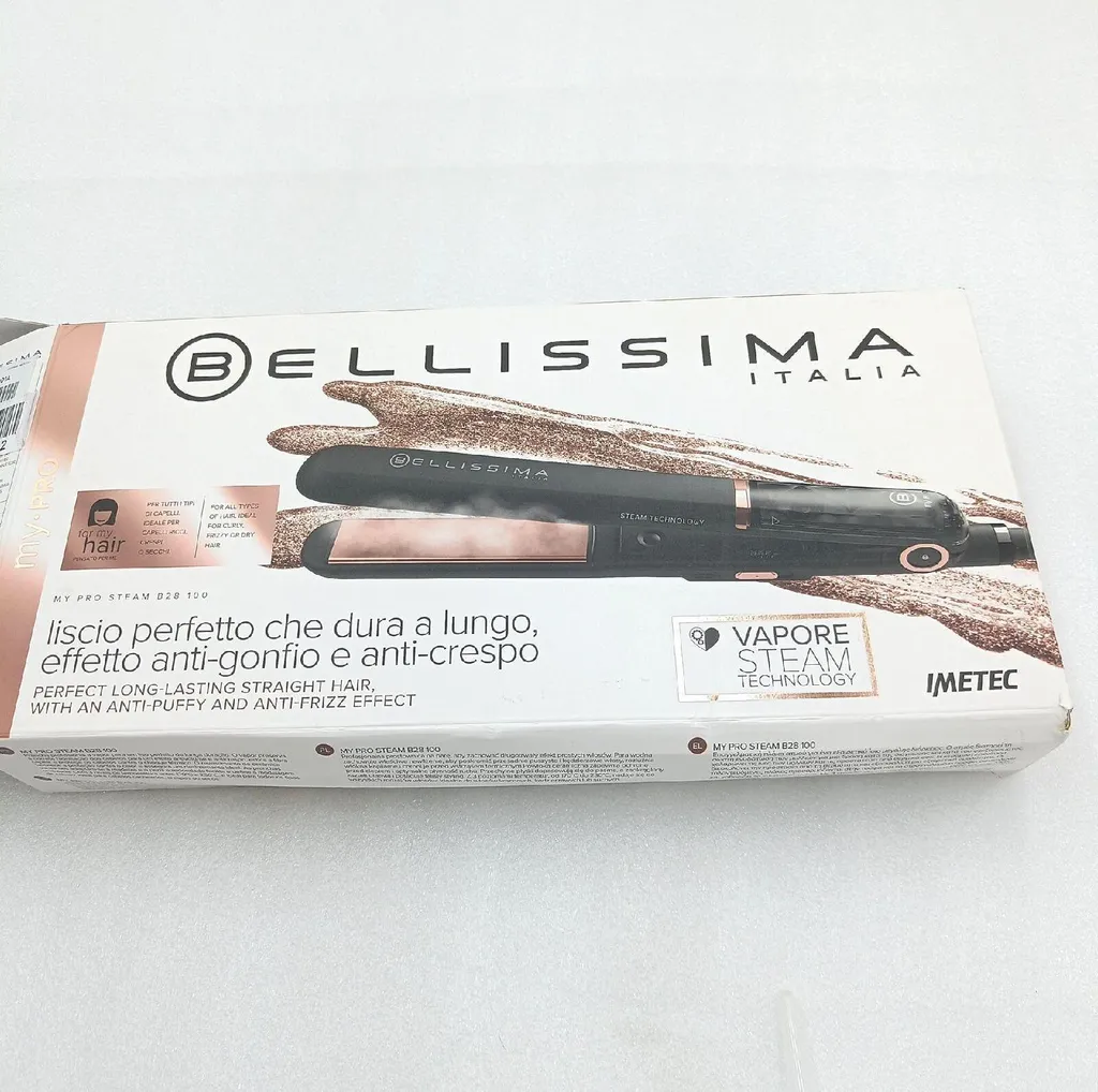 Lisseur Vapeur Bellissima MyPro Steam B28 100 pour Cheveux Doux Brillant