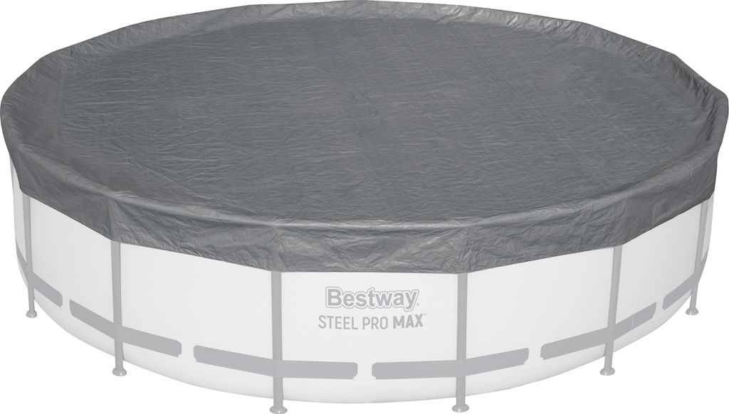 Bestway® Winterfeste Premium-Abdeckplane Ø 470 cm, grau, Produktbild 