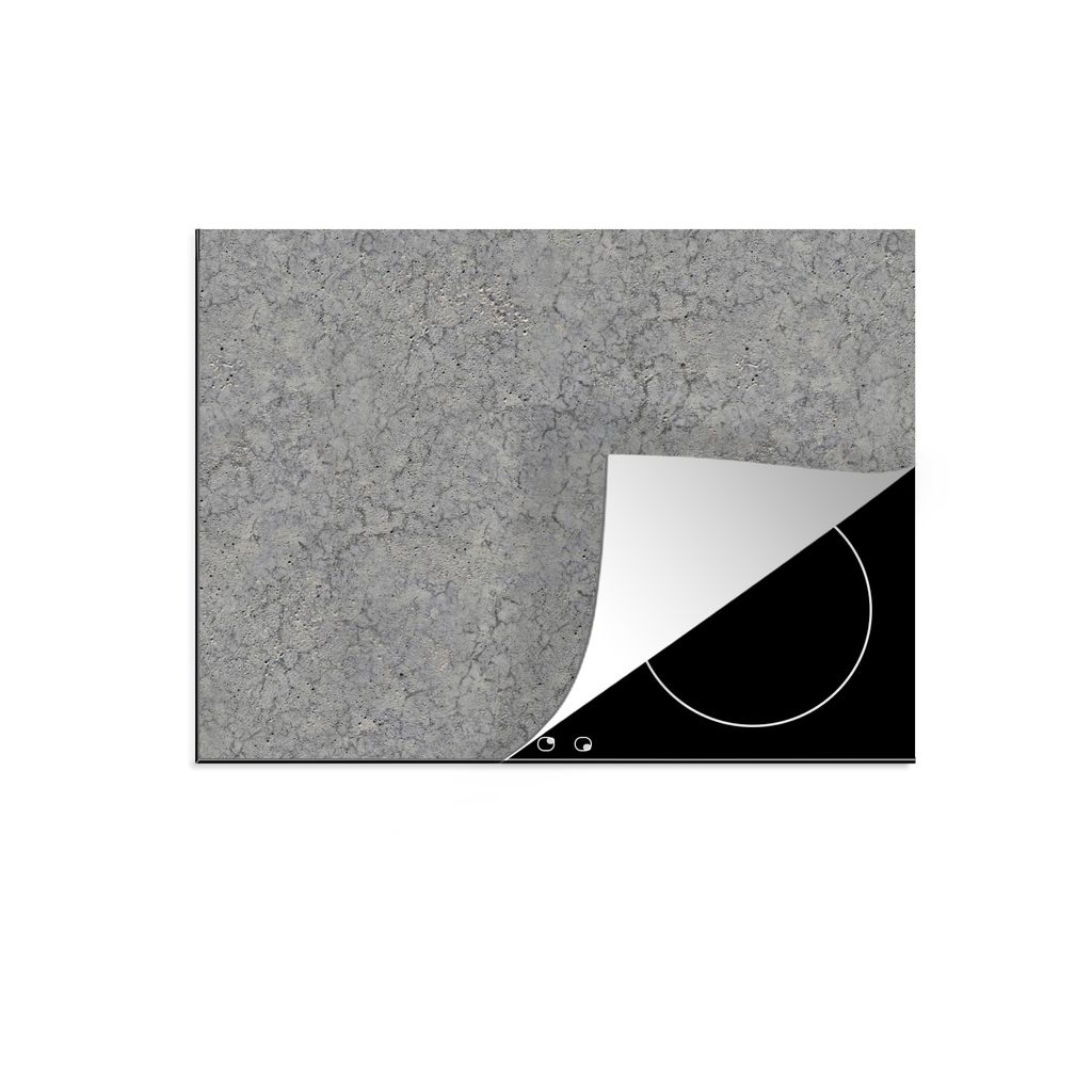 KitchenYeah Herdabdeckplatte Beton - Wand - Muster - Industriell , 77x59cm, Küche Deko, Glaskeramikkochfeld Herdabdeckung, Abdeckplatte fùr Koc...