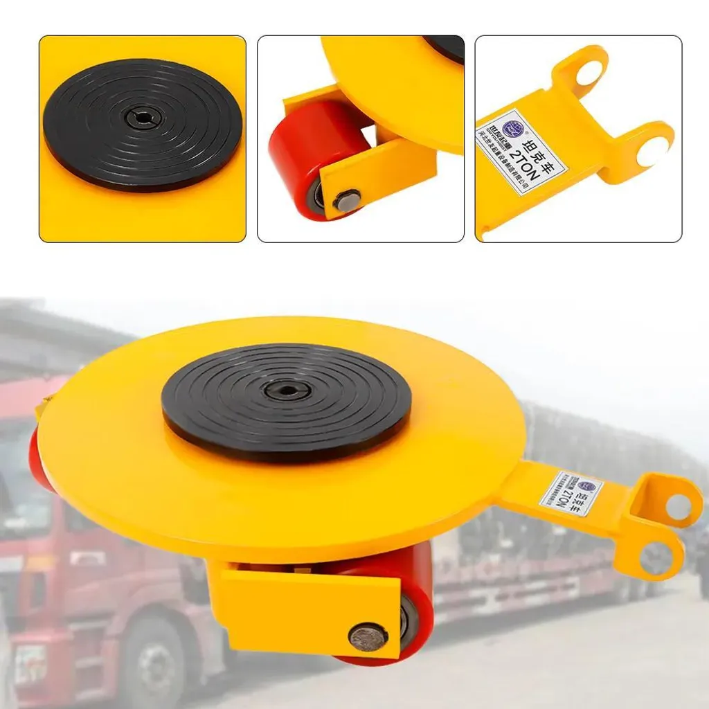 Dolly de manutention rotatif 2 tonnes avec roues polyuréthane PU