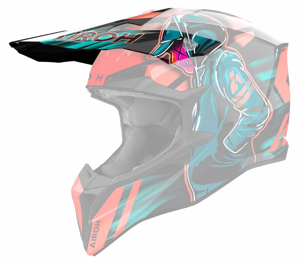 Frontino Casco Airoh WRAAAP Cyber Arancio Immagine del prodotto 