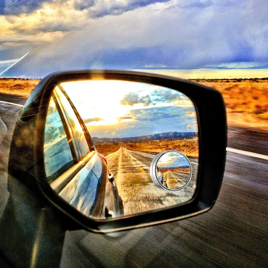 Rétroviseur angle mort universel pour auto avec miroir convexe 360° - 6