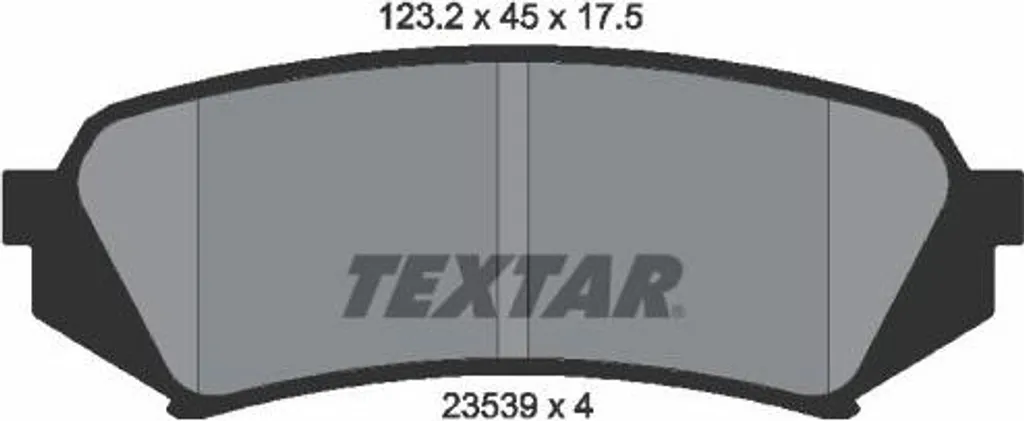 Plaquettes de frein Textar 2353902 pour Land Cruiser et LX - Qualité OE