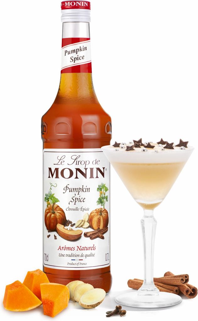 Monin Pumpkin Spice Syrup 250 ml - Aroma aromatico di Immagine del prodotto 