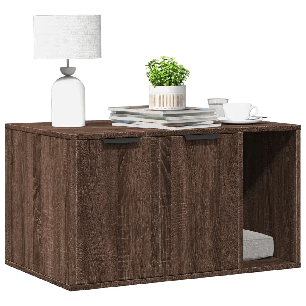 Mobiletto Copri Lettiera Rovere Design 80x50x45cm | Arredo Gatti 2024